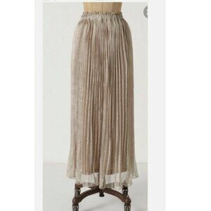 NWOT Anthropologie Rina Dhaka Metallic Maxi Skirt